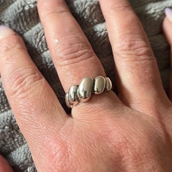 The Sublime Swirl ring in 925 silver adjustable - Thumbnail 3