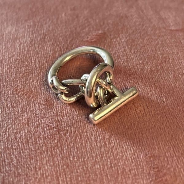 Oversized Toggle Ring in 925 silver - Thumbnail 5