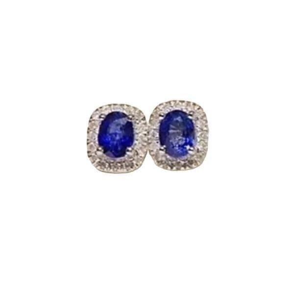 The Inheritance Sapphire Earrings in 925 and Cubic Zirconia - Thumbnail 2