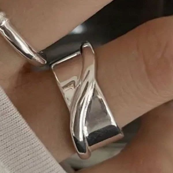 The Energy Band Ring in 925 silver adjustable - Thumbnail 6