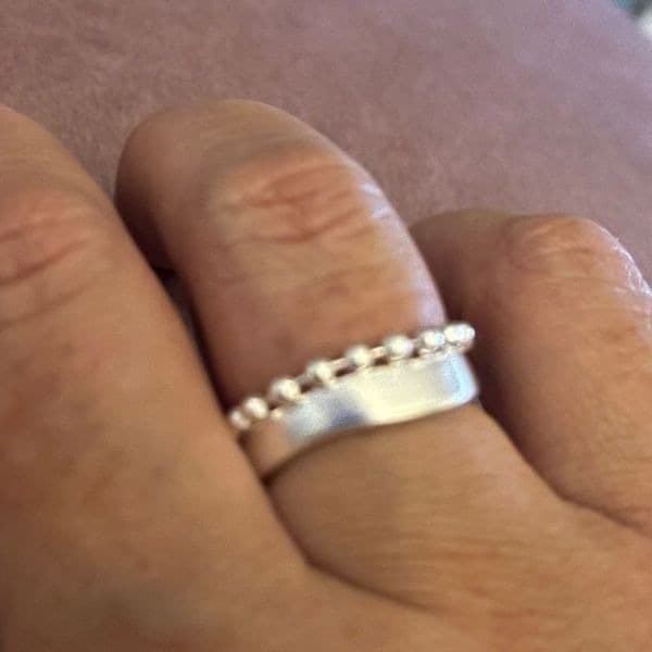 The Modern Chain Ring adjustable in 925 silver - Image 1