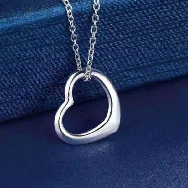 The Happy Heart pendant necklace in 925. - Thumbnail 2