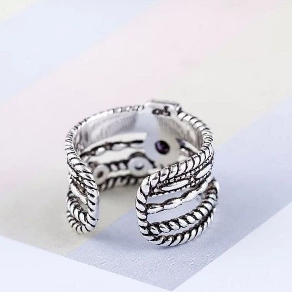 The Queen Aria Ring in 925 silver and cubic zirconia - Thumbnail 9