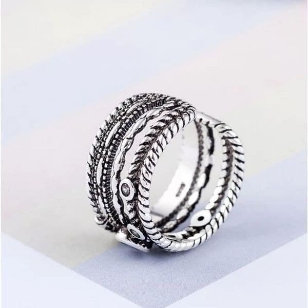 The Queen Aria Ring in 925 silver and cubic zirconia - Thumbnail 7