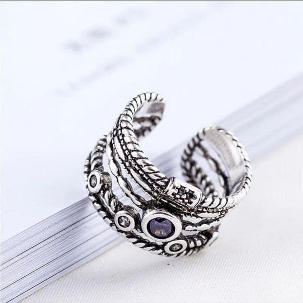 The Queen Aria Ring in 925 silver and cubic zirconia - Thumbnail 11