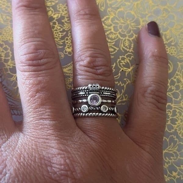 The Queen Aria Ring in 925 silver and cubic zirconia - Thumbnail 10