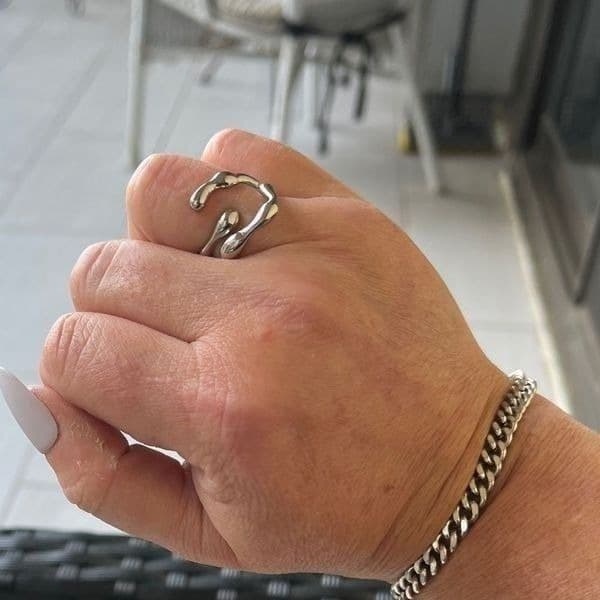 The Crawling Ring adjustable in 925 Gold plated - Thumbnail 6