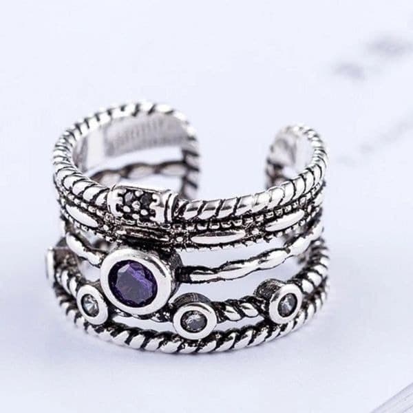 The Queen Aria Ring in 925 silver and cubic zirconia - Thumbnail 6