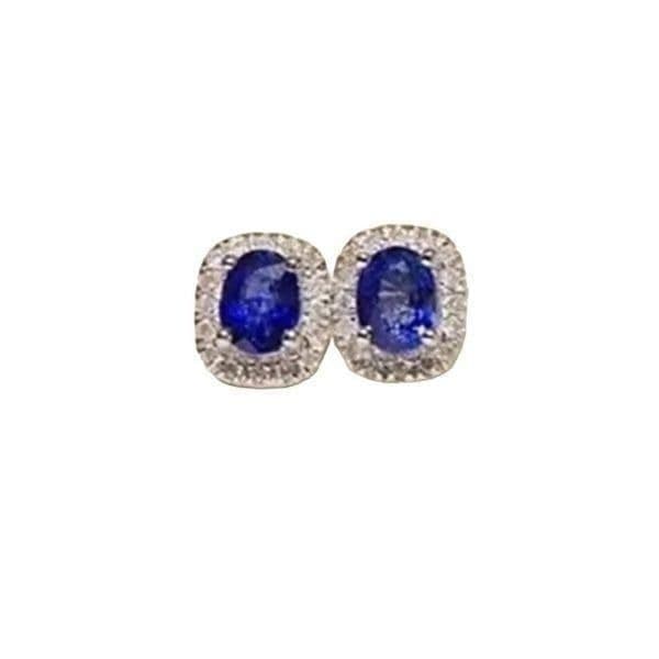 The Inheritance Sapphire Earrings in 925 and Cubic Zirconia - Thumbnail 2