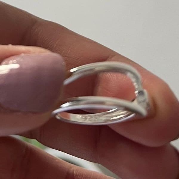 The abstract flex ring in 925 silver - Thumbnail 6