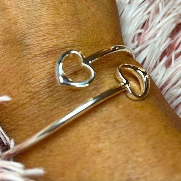 The Two of Hearts bracelet adjustable 925 silver - Thumbnail 2