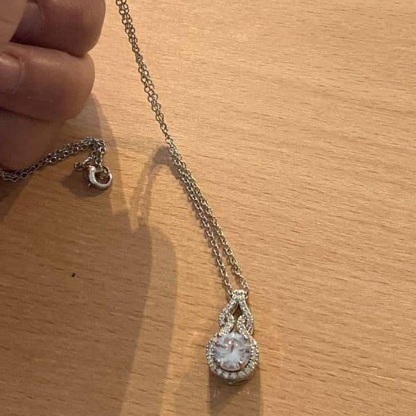The Cathedral estate inspired 925 White Sapphire Pendant necklace - Thumbnail 9