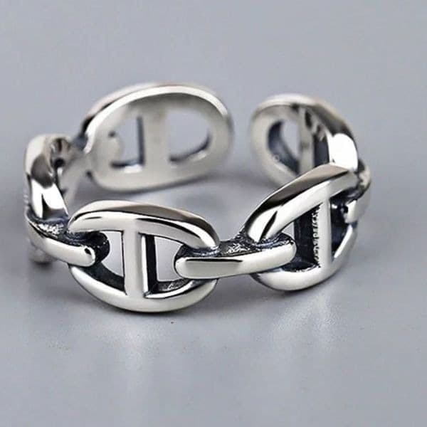 The Link Me Ring in silver 925 - Image 1