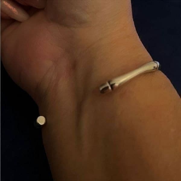 The Bamboo II Cuff Bracelet in 925 silver - Thumbnail 3
