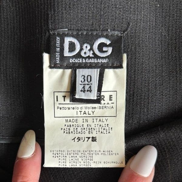 D&G black wide leg pants size 10 - Thumbnail 6