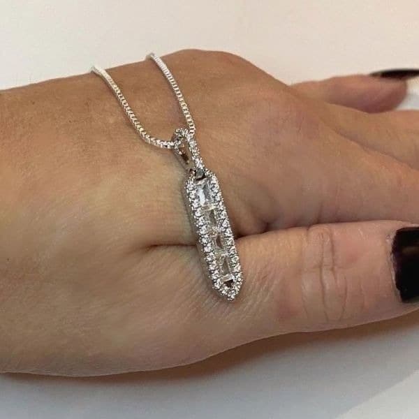 The Empire Estate inspired 925 Silver Pendant necklace - Thumbnail 3