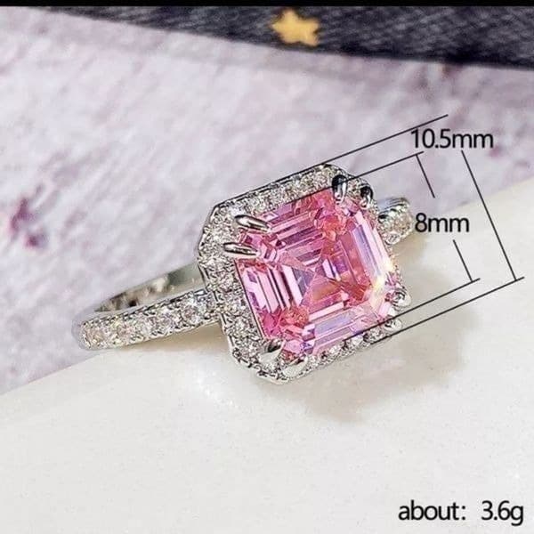 The Valiant Ring in Pink Sapphire & 925 size 8 - Thumbnail 2