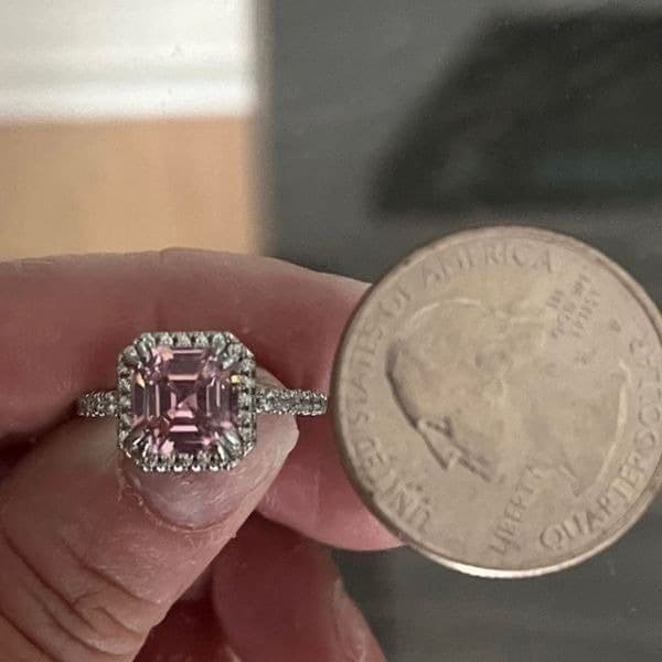 The Valiant Ring in Pink Sapphire & 925 size 8 - Thumbnail 10