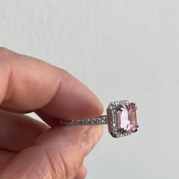 The Valiant Ring in Pink Sapphire & 925 size 8 - Thumbnail 9