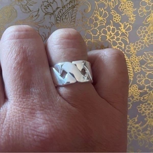 The Woven Beauty Ring in 925 silver - Thumbnail 4