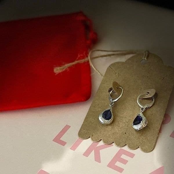 The Inspiration Drop Earrings 925 topaz - Thumbnail 6