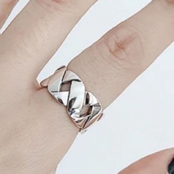 The Woven Beauty Ring in 925 silver - Thumbnail 5