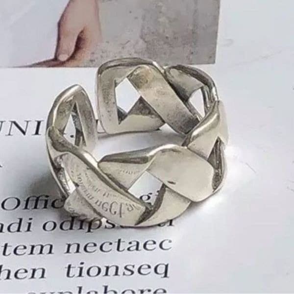 The Woven Beauty Ring in 925 silver - Thumbnail 6