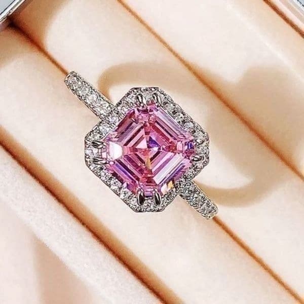 The Valiant Ring in Pink Sapphire & 925 size 8 - Thumbnail 6