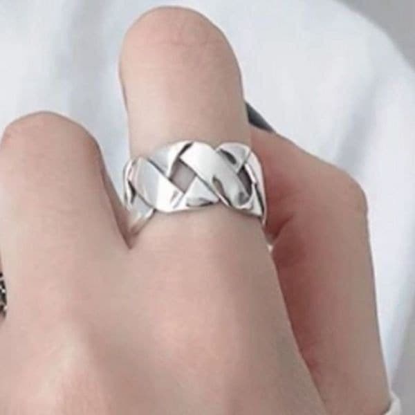 The Woven Beauty Ring in 925 silver - Thumbnail 7