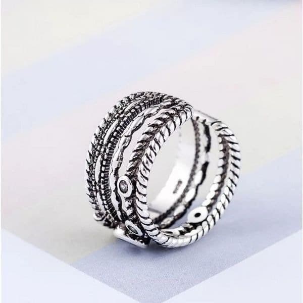 The Aria Ring in 925 silver and cubic zirconia - Thumbnail 7