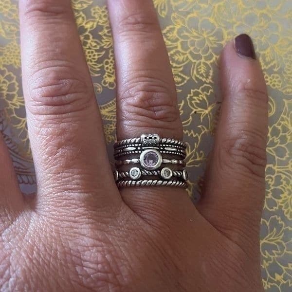 The Aria Ring in 925 silver and cubic zirconia - Thumbnail 10