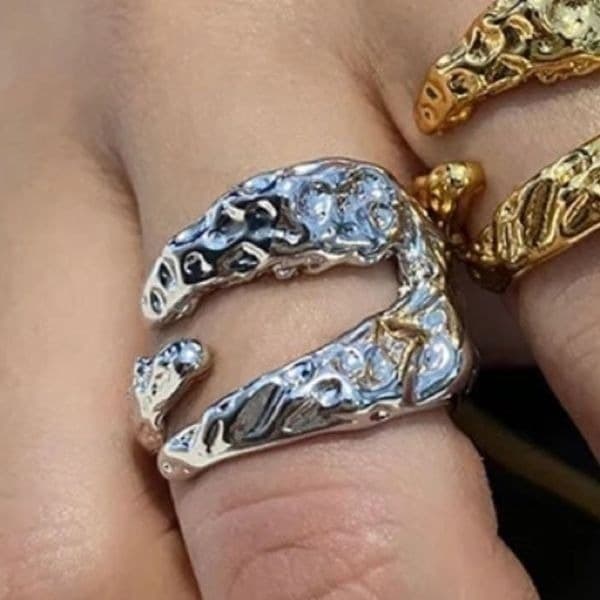 The Jurassic Ring in 925 silver, adjustable - Thumbnail 2