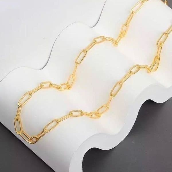 The Latest Obsession in Gold chain link necklace 925 - Image 1