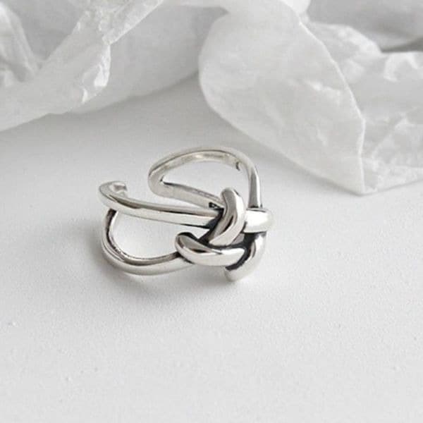 The Jumbo Knot Ring in 925 silver - Thumbnail 6