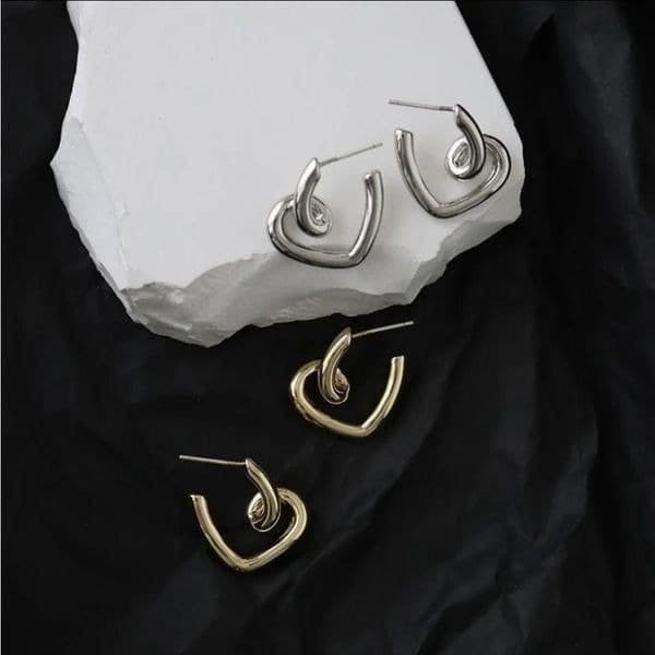 The Plush Heart earrings in 925 silver - Thumbnail 7