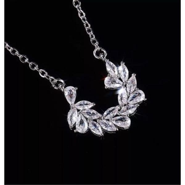 The Ivy Cubic Zirconia 925 pendant Necklace - Thumbnail 4