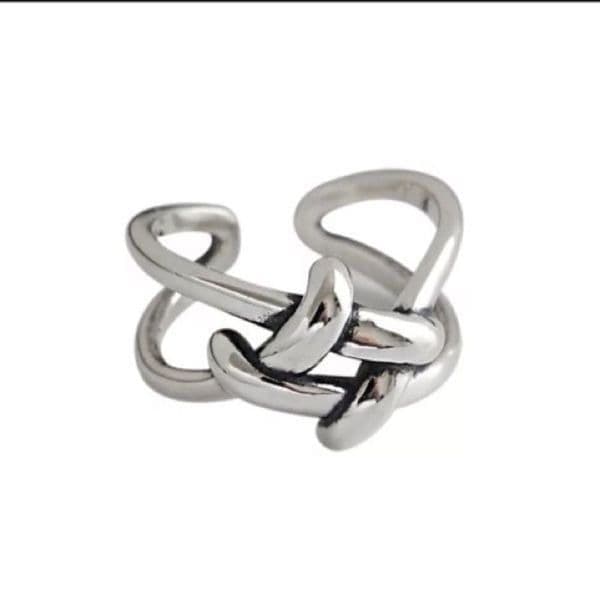 The Jumbo Knot Ring in 925 silver - Thumbnail 2