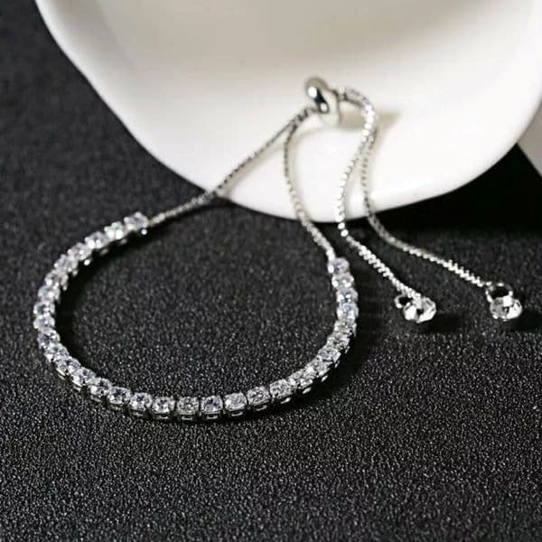 The Modern Classic Tennis Bracelet with cubic zirconia and 925 - Thumbnail 3
