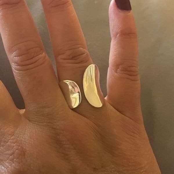 The Abstract silver cocktail ring - Thumbnail 6