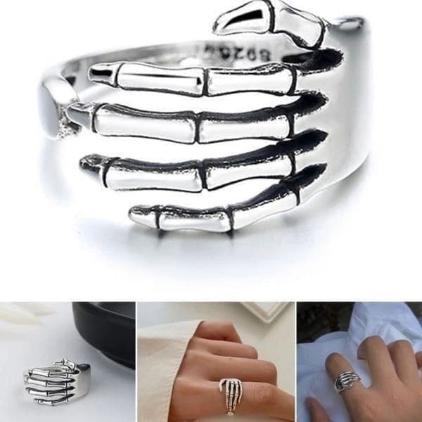 The Halloween Skeleton Ring in 925 - Image 1
