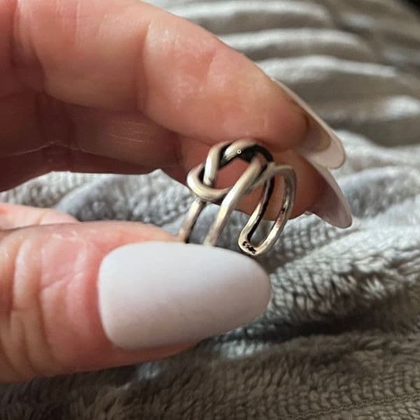The Infinity Wire adjustable Ring in 925 Silver - Thumbnail 8