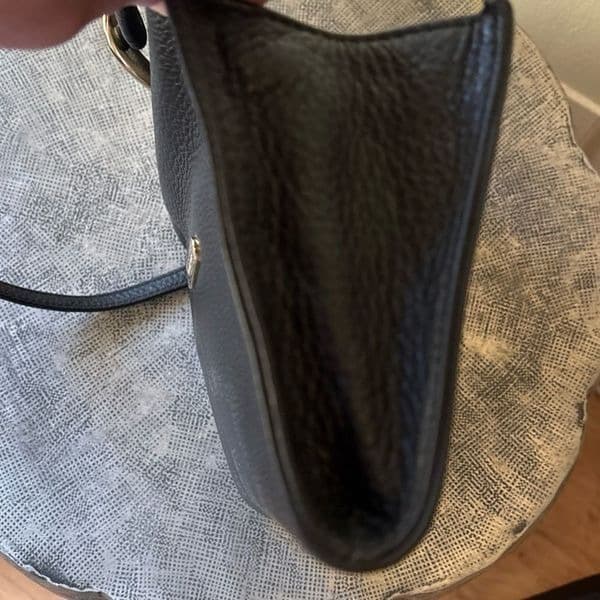Gorgeous Auth Michael Kors Blk Plushy Leather Clutch/shoulder Handbag - Thumbnail 11