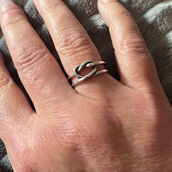 The Infinity Wire adjustable Ring in 925 Silver - Thumbnail 7