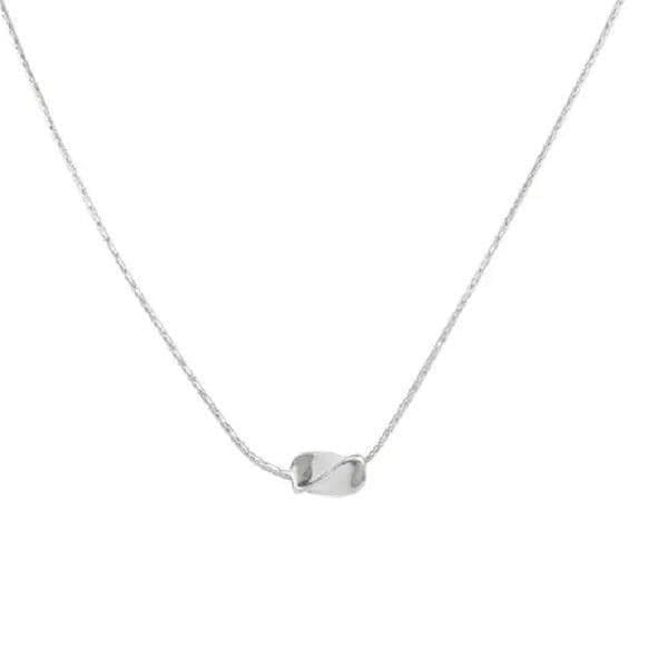 The Inverted Bean charm necklace in 925 silver. - Thumbnail 2