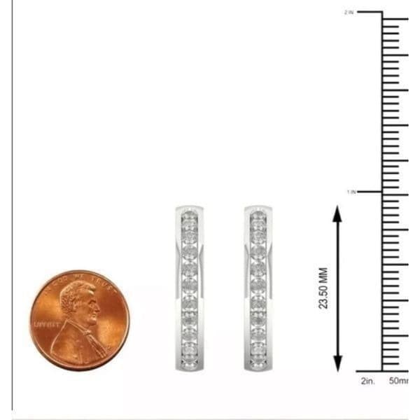 The Dramatic Hoop in cubic zirconia in 925 - Thumbnail 3