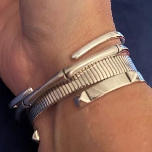 The Bamboo II Cuff Bracelet in 925 silver - Thumbnail 7