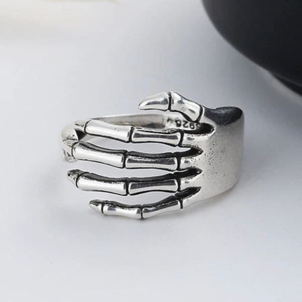 The Halloween Skeleton Ring in 925 - Thumbnail 3