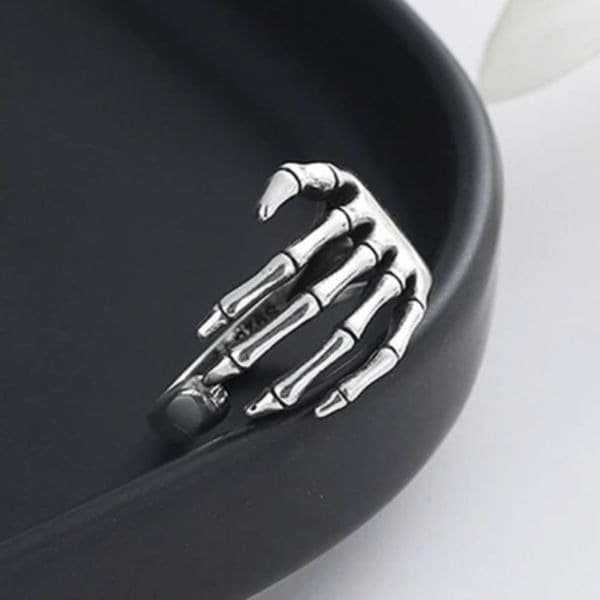 The Halloween Skeleton Ring in 925 - Thumbnail 6