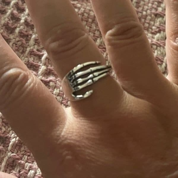 The Halloween Skeleton Ring in 925 - Thumbnail 7