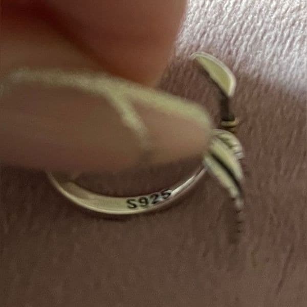 Two tone arrow ring in sterling silver - Thumbnail 5